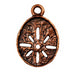Solid Bronze Pendant "Starburst Silhouette"