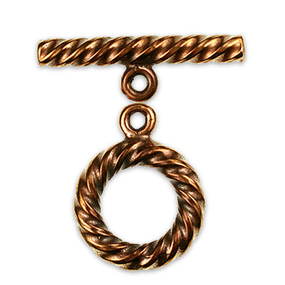 Bronze Classic Round woven rope style toggle