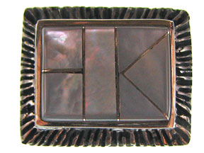 5-Strand M.O.P. Rectangle Box Clasp