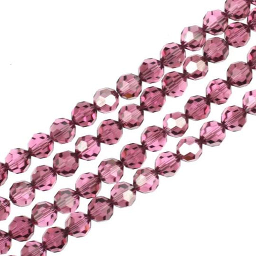 8mm Rose Satin Swarovski Crystal