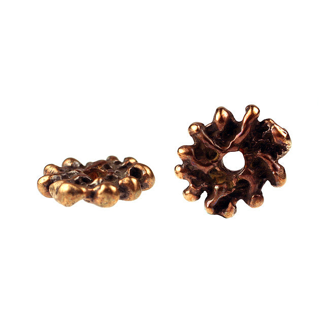 Solid Bronze "flat knobby texture" spacer