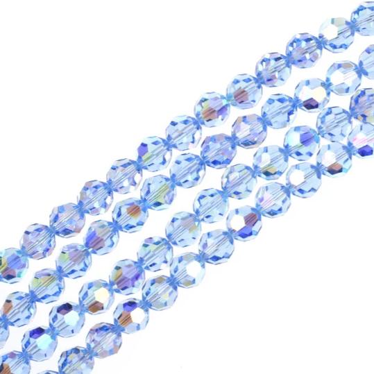 8mm Light Saphire AB Swarovski Crystal