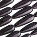 14x40mm Black Agate Teardrop Shape