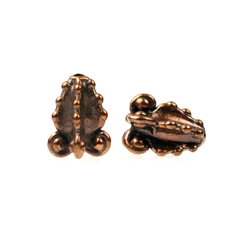 (bzbd132-N0327) Bronze Textured Bead - Scottsdale Bead Supply