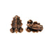 (bzbd132-N0327) Bronze Textured Bead - Scottsdale Bead Supply