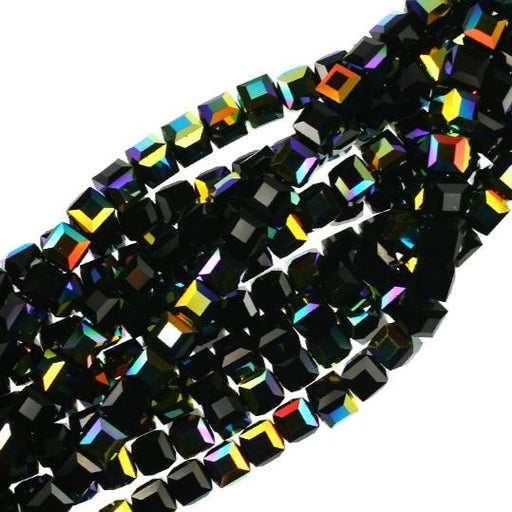 8mm Jet AB Swarovski Crystal