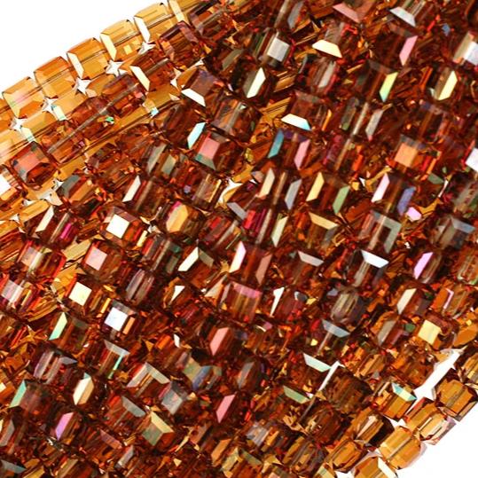 8mm Crystal Copper Swarovski Crystal