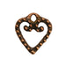 Bronze Dotted Heart Pendant