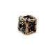 (bzbd037-9680) Handmade solid Bronze Square Bronze Bead. - Scottsdale Bead Supply