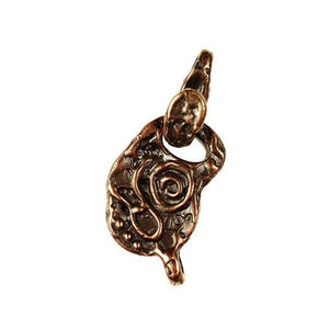 Solid Bronze AC free-form style hook & eye catch