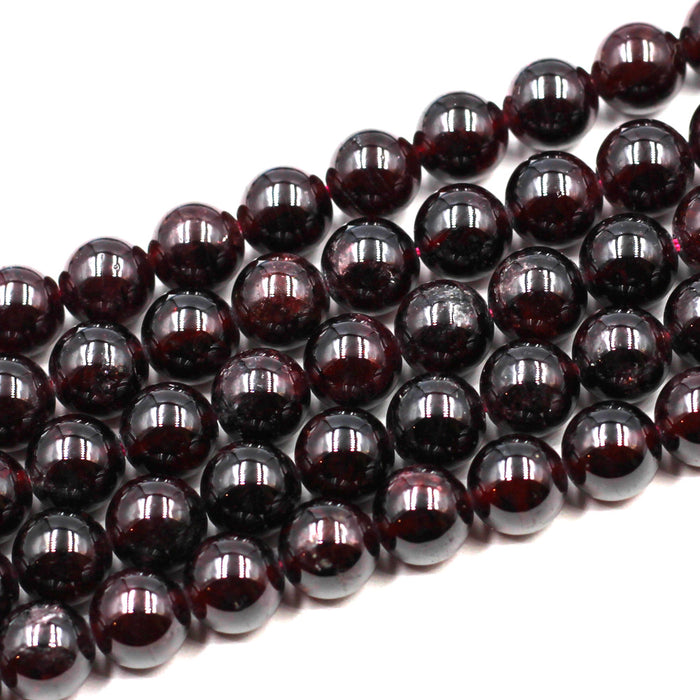(gar011) 9mm Dark Red Garnet