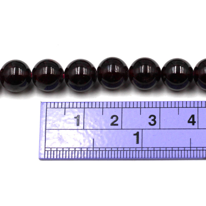 (gar011) 9mm Dark Red Garnet