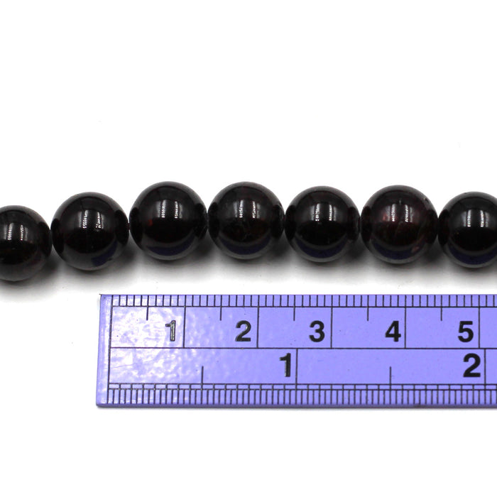 (gar010) 11mm Dark Red Garnet