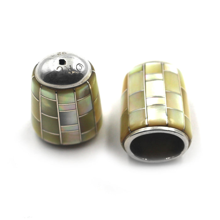 (IC013) Gold Lip Shell Inlay Cones