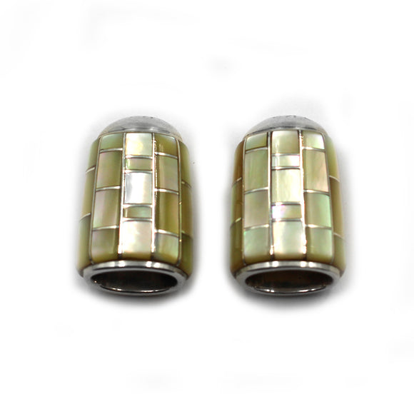 (IC013) Gold Lip Shell Inlay Cones
