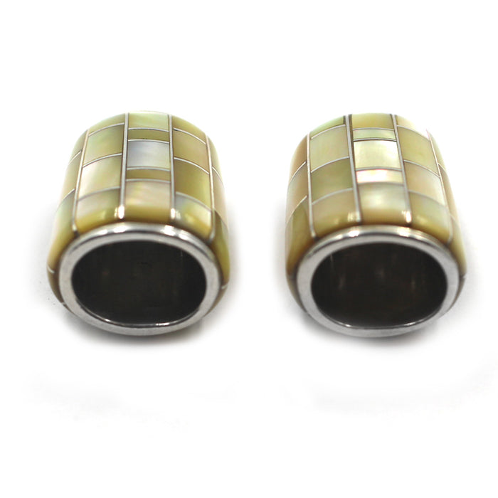 (IC013) Gold Lip Shell Inlay Cones