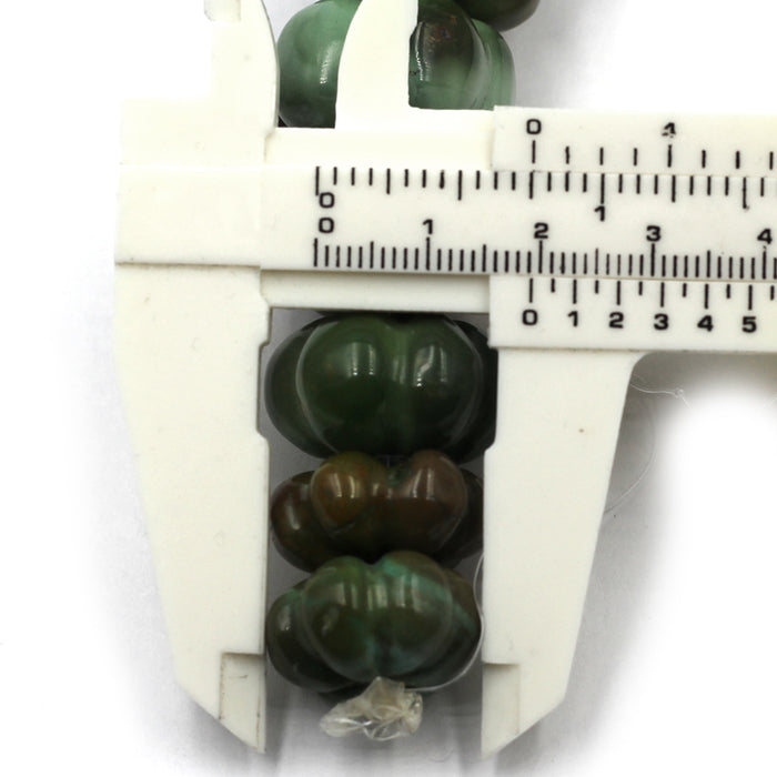 Large Carved Green Turquoise 