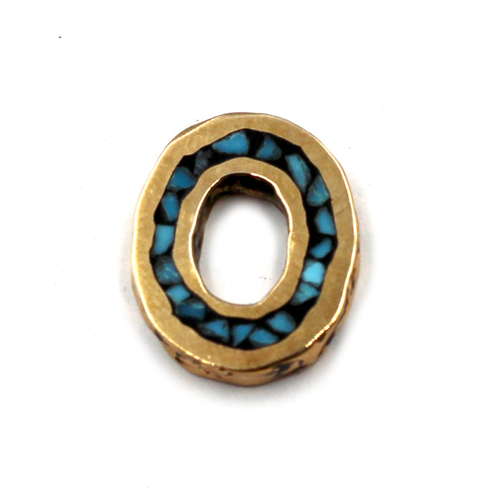 Bronze Turquoise Inlay Link