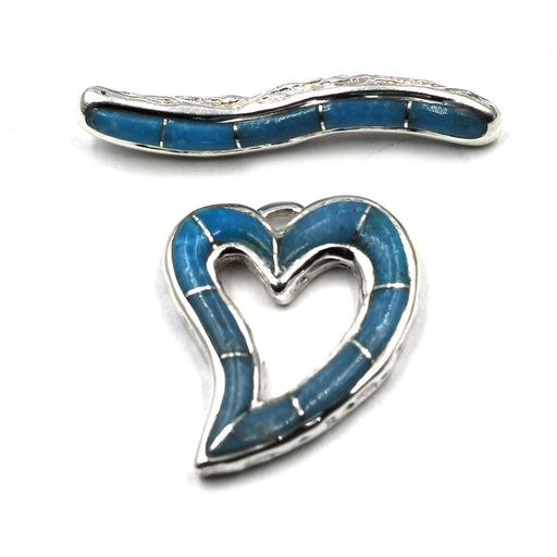 Turquoise Heart Toggle