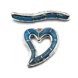 Turquoise Heart Toggle