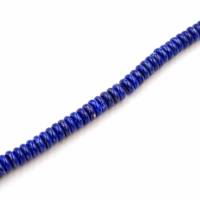 (lap003) 8mm Flat Lapis Beads