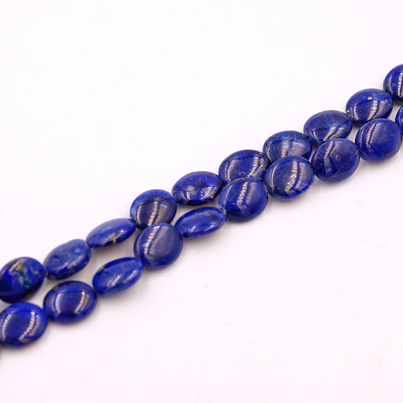 (lap004) 7x10mm Oval Lapis Beads