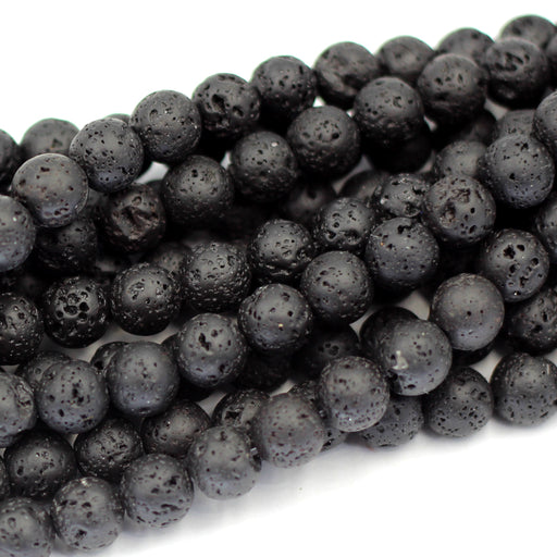 8mm Round Lava Rock