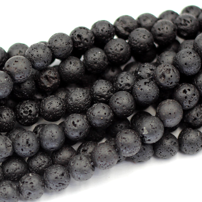 8mm Round Lava Rock