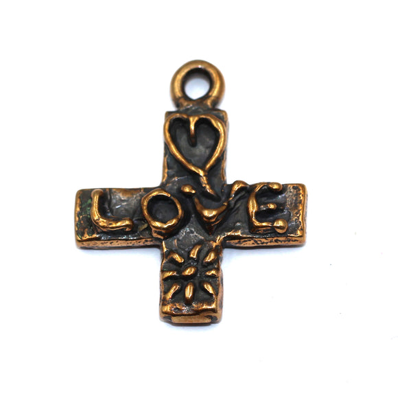 Bronze Love Cross