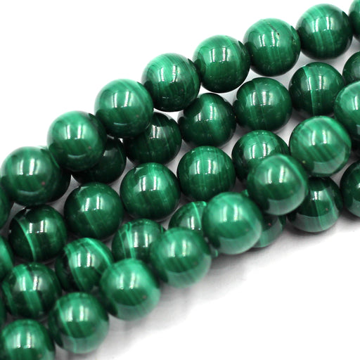 8mm Round Malachite