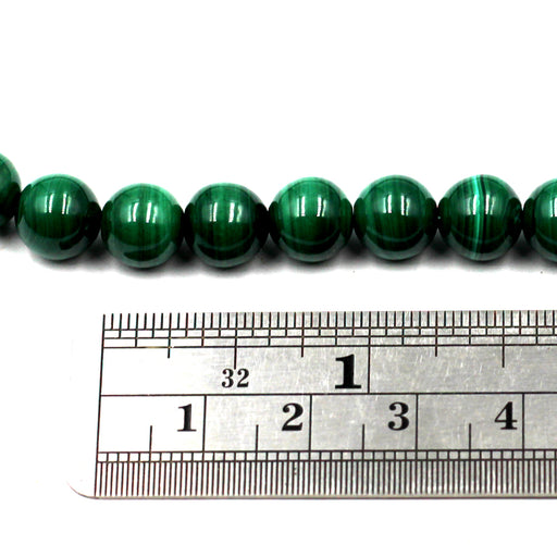 8mm Round Malachite