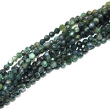  4mm Faceted Moss Agate