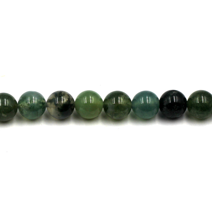 (MOSS-006) 8mm Moss Agate