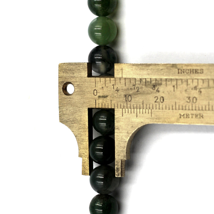 (MOSS-006) 8mm Moss Agate