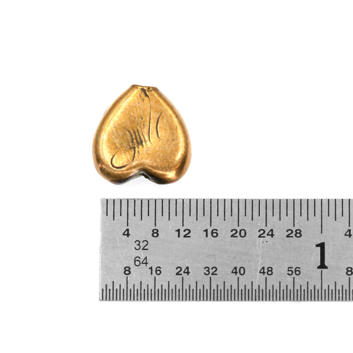 (bzbd101) Bronze Heart Bead