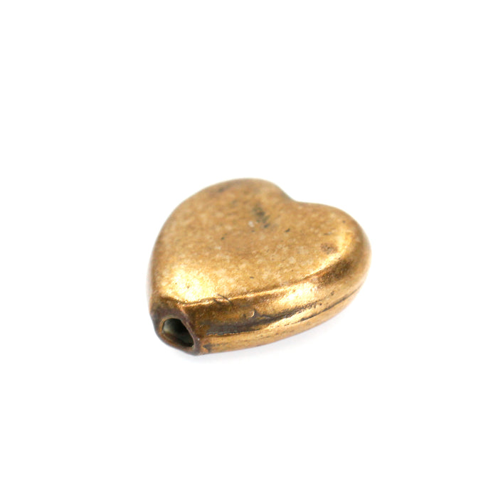 (bzbd101) Bronze Heart Bead