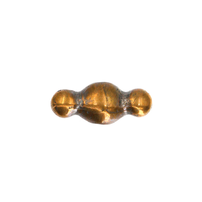 (bzbd082) Smooth Triple Round Bronze Bead