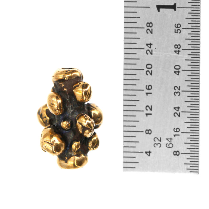 (bzbd088) Bronze Bumpy Tube Bead