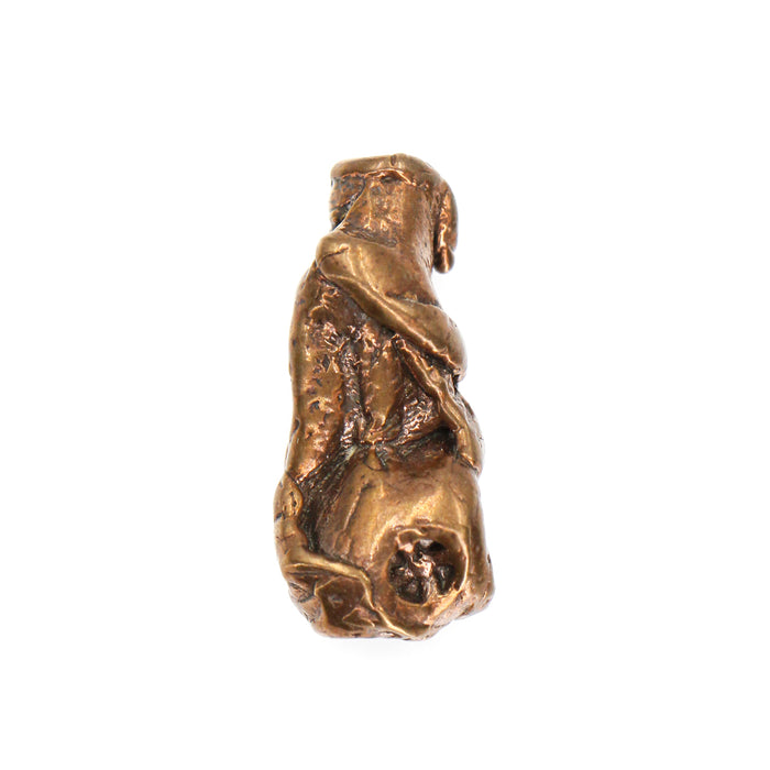 (bzbd095) Solid Bronze Free Form Bead