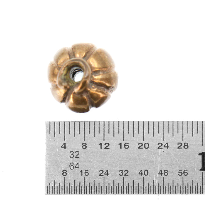 (bzbd110) Bronze Pumpkin Bead