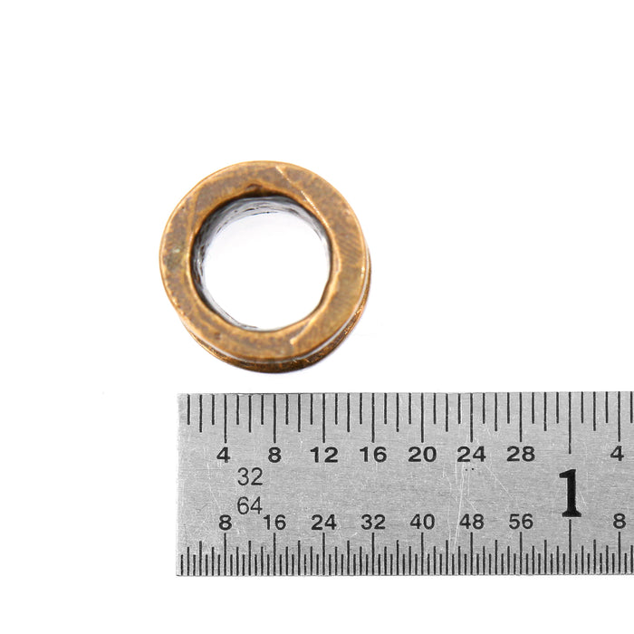 (bzbd192) Large Hole Bronze Bead