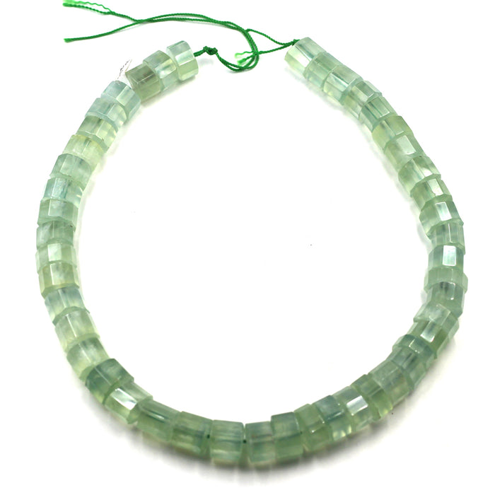 14mm Faceted Prehnite Rondelles