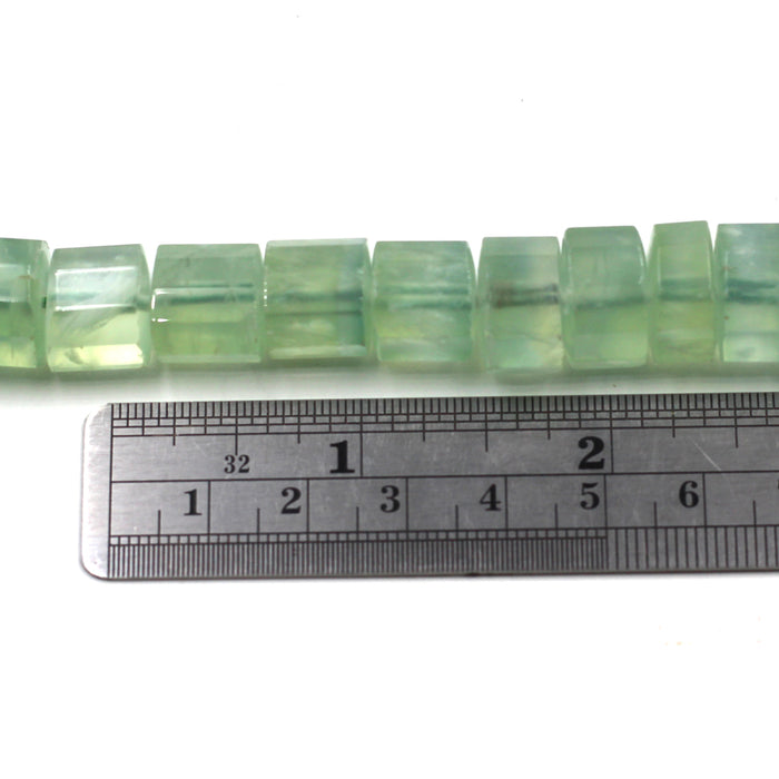 14mm Faceted Prehnite Rondelles