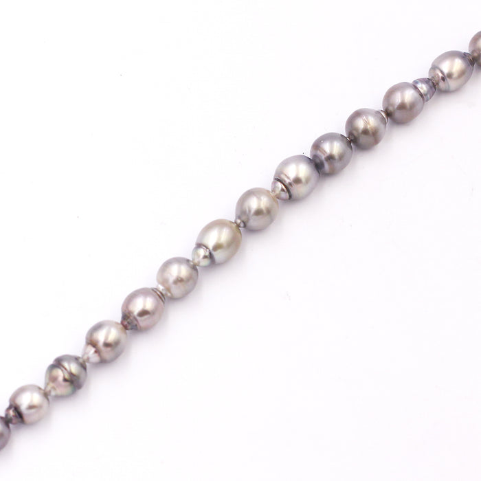 (prl008)  Silver Tahitian Pearls