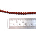 4mm faceted red jasper