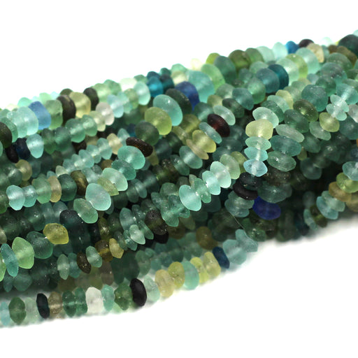 4-5mm Roman Glass Rondelles