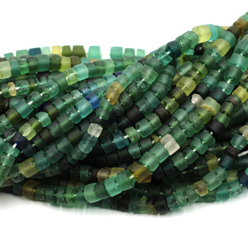 6mm Ancient Roman Glass Rondelles