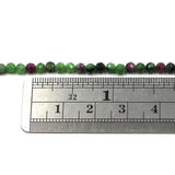 3mm Faceted Ruby Zoisite