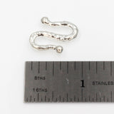 (Scl021-9879) Sterling S Hook Clasp
