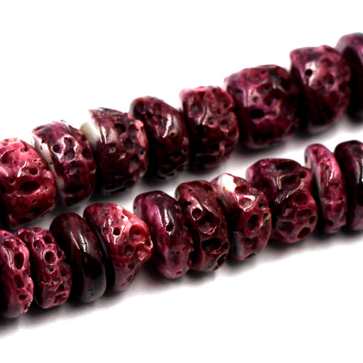 10mm Purple Spiny Rondelles